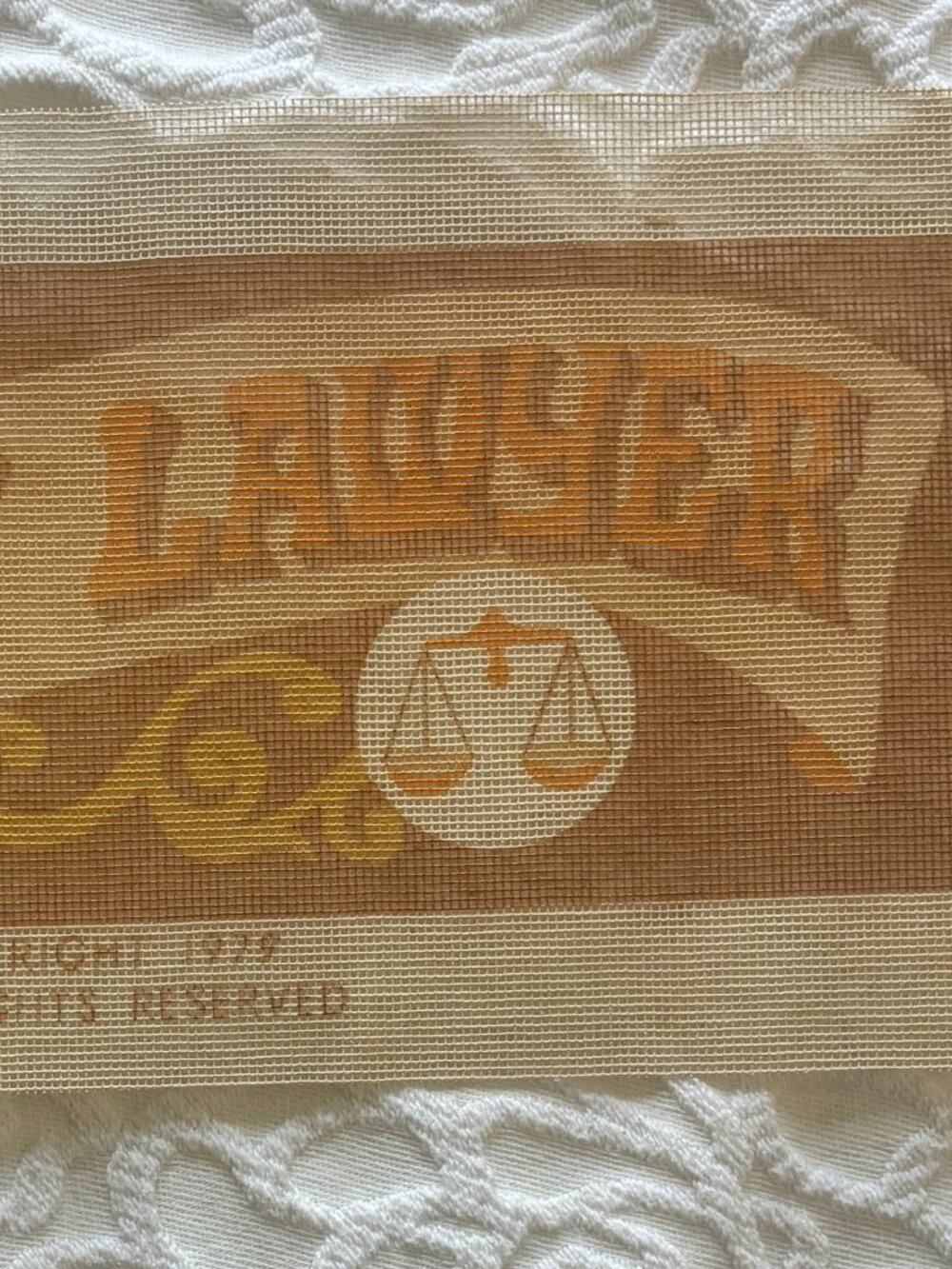 Honest Lawyer Needlepoint Canvas